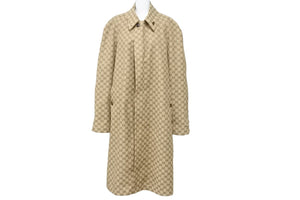 極美品 GUCCI グッチコート GGロゴリバーシブルコート ポリエステル サイズ48 706598 ZAJTU 中古 51379 