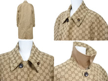 画像をギャラリービューアに読み込む, 極美品 GUCCI グッチコート GGロゴリバーシブルコート ポリエステル サイズ48 706598 ZAJTU 中古 51379 