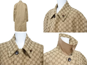 極美品 GUCCI グッチコート GGロゴリバーシブルコート ポリエステル サイズ48 706598 ZAJTU 中古 51379 