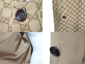 極美品 GUCCI グッチコート GGロゴリバーシブルコート ポリエステル サイズ48 706598 ZAJTU 中古 51379 