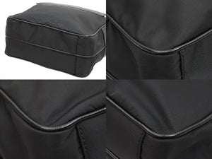 PRADA プラダ ワンショルダーバッグ BR2162 VELA VINTAGE 三角プレート ナイロン レザー ブラック シルバー金具 美品 中古 51385