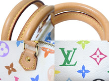Load image into Gallery viewer, LouisVuitton ルイヴィトン ミニスピーディ ポーチ ハンドバッグ 村上隆 M92645 ホワイト モノグラムマルチカラー 良品 中古 51401