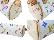 Load image into Gallery viewer, LouisVuitton ルイヴィトン ミニスピーディ ポーチ ハンドバッグ 村上隆 M92645 ホワイト モノグラムマルチカラー 良品 中古 51401