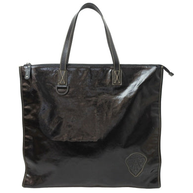 GUCCI グッチ トートバッグ クレスト 181905 493075 イタリア製コーティングキャンバス ブラック 美品 中古 51404 