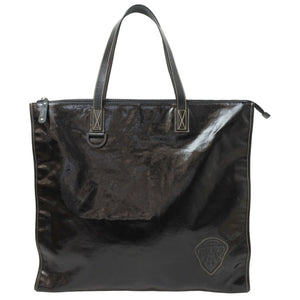 GUCCI グッチ トートバッグ クレスト 181905 493075 イタリア製コーティングキャンバス ブラック 美品 中古 51404 