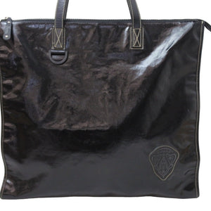 GUCCI グッチ トートバッグ クレスト 181905 493075 イタリア製コーティングキャンバス ブラック 美品 中古 51404 