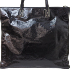 GUCCI グッチ トートバッグ クレスト 181905 493075 イタリア製コーティングキャンバス ブラック 美品 中古 51404 