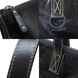 GUCCI グッチ トートバッグ クレスト 181905 493075 イタリア製コーティングキャンバス ブラック 美品 中古 51404 