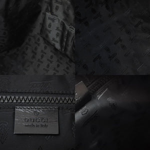 GUCCI グッチ トートバッグ クレスト 181905 493075 イタリア製コーティングキャンバス ブラック 美品 中古 51404 