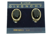 Load image into Gallery viewer, GIVENCHY ジバンシー イヤリング 両耳 アクセサリー ストーン GP 03816311 GP 9g ストーン ゴールド ブラック 美品 中古 51407