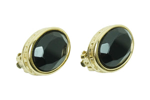 GIVENCHY ジバンシー イヤリング 両耳 アクセサリー ストーン GP 03816311 GP 9g ストーン ゴールド ブラック 美品 中古 51407