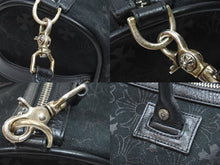 Load image into Gallery viewer, 新品同様 CHROME HEARTS クロムハーツ ハンドバッグ ダガー ミニボストン ショルダーストラップ付き レザー ブラック 中古 51448