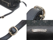 Load image into Gallery viewer, 新品同様 CHROME HEARTS クロムハーツ ハンドバッグ ダガー ミニボストン ショルダーストラップ付き レザー ブラック 中古 51448