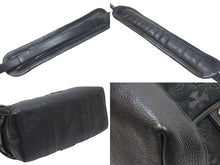 Load image into Gallery viewer, 新品同様 CHROME HEARTS クロムハーツ ハンドバッグ ダガー ミニボストン ショルダーストラップ付き レザー ブラック 中古 51448