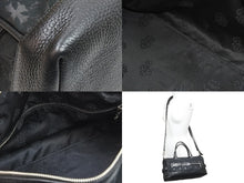 Load image into Gallery viewer, 新品同様 CHROME HEARTS クロムハーツ ハンドバッグ ダガー ミニボストン ショルダーストラップ付き レザー ブラック 中古 51448