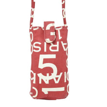 Load image into Gallery viewer, CHANEL シャネル ヴィンテージ バイシーライン ポーチ ココマーク レッド ホワイト キャンバス 美品 中古 51461