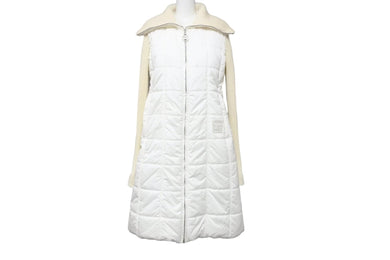 CHANEL シャネル スポーツライン リブニット 切り替え ダウン コート 00A ココマーク P16402W02678 サイズ36 中古 51470