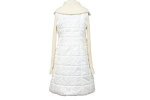 CHANEL シャネル スポーツライン リブニット 切り替え ダウン コート 00A ココマーク P16402W02678 サイズ36 中古 51470