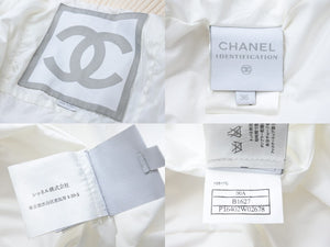 CHANEL シャネル スポーツライン リブニット 切り替え ダウン コート 00A ココマーク P16402W02678 サイズ36 中古 51470