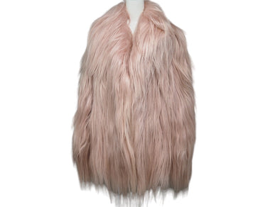 GUCCI グッチ ファージャケット ピンク 2014年 ヤギ シルク アウター 363099 XF022 サイズ36 美品 中古 51471 