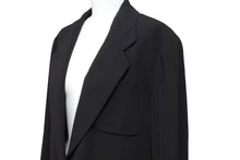 Load image into Gallery viewer, HERMES エルメス マルジェラ期 テーラード ジャケット ブラック 黒 ウール アウター サイズ34 中古 51486
