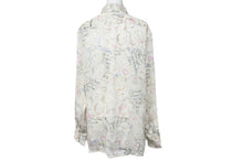 Load image into Gallery viewer, CHANEL シャネル ポップ柄 長袖シャツ マルチカラー 98C シースルー 総柄 シルク P10034V06274 サイズ40 中古 51491
