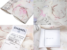 Load image into Gallery viewer, CHANEL シャネル ポップ柄 長袖シャツ マルチカラー 98C シースルー 総柄 シルク P10034V06274 サイズ40 中古 51491
