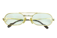 Load image into Gallery viewer, CARTIER カルティエ ヴィンテージ サントス メガネ ヴィンテージ 度あり GP ゴールド シルバー 53□20 美品 中古 51504