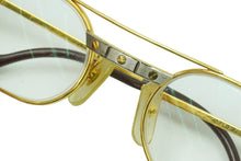 Load image into Gallery viewer, CARTIER カルティエ ヴィンテージ サントス メガネ ヴィンテージ 度あり GP ゴールド シルバー 53□20 美品 中古 51504