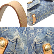 Load image into Gallery viewer, Louis Vuitton ルイヴィトン モノグラムデニム バギーPM スト付き ショルダーバッグ M95049 デニムキャンバス ブルー 中古 51549 正規品