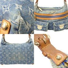 Load image into Gallery viewer, Louis Vuitton ルイヴィトン モノグラムデニム バギーPM スト付き ショルダーバッグ M95049 デニムキャンバス ブルー 中古 51549 正規品