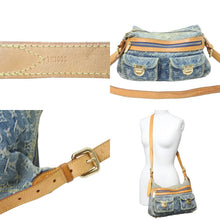 Load image into Gallery viewer, Louis Vuitton ルイヴィトン モノグラムデニム バギーPM スト付き ショルダーバッグ M95049 デニムキャンバス ブルー 中古 51549 正規品