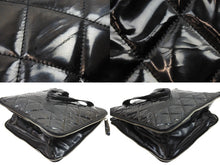 Load image into Gallery viewer, CHANEL シャネル トートバッグ 2009年 13番台 13515609 エナメル ブラック ココマーク マトラッセ 中古 51583