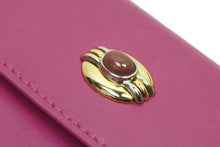Load image into Gallery viewer, GUCCI グッチ カードケース レディース 0301140545 パープル レザー ゴールド金具 イタリア製 美品 中古 51606