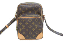 Load image into Gallery viewer, LOUIS VUITTON ルイ・ヴィトン ショルダーバッグ アマゾン ポシェット M45236 PVC レザー ブラウン ゴールド金具 美品 中古 51609