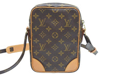 Load image into Gallery viewer, LOUIS VUITTON ルイ・ヴィトン ショルダーバッグ アマゾン ポシェット M45236 PVC レザー ブラウン ゴールド金具 美品 中古 51609