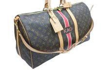 Load image into Gallery viewer, 極美品 LouisVuitton ルイヴィトン キーポルバンドリエール50 ボストンバッグ M41416 DU0111 PVC レザー ブラウン 中古 51616