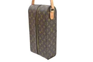 LOUIS VUITTON ルイヴィトン ワインキャリア コーティングキャンバス ゴールド金具 モノグラム AS0050 ブラウン 美品 中古 51654