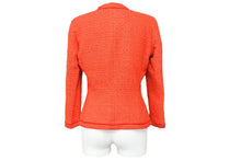 Load image into Gallery viewer, CAROLINA HERRERA キャロライナ ヘレラ ツイード ジャケット レッド アクリル 赤 アウター デザイン 310983 サイズ0 中古 51673