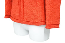 Load image into Gallery viewer, CAROLINA HERRERA キャロライナ ヘレラ ツイード ジャケット レッド アクリル 赤 アウター デザイン 310983 サイズ0 中古 51673