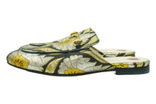 Load image into Gallery viewer, GUCCI グッチ サンダル プリンスタウン ホースビット バブーシュ ミュール 432773 キャンバス ブラック ゴールド 良品 中古 51674