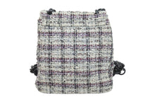 Load image into Gallery viewer, CHANEL シャネル ショルダーバッグ チェーンショルダー 10番台 2005年 ツイード グレー カメリア 美品 中古 51679