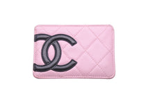Load image into Gallery viewer, CHANEL シャネル カードケース 名刺入れ ココマーク カンボンライン ピンク 9番台 2004年 美品 中古 51687