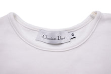 Load image into Gallery viewer, Christian Dior クリスチャンディオール 半袖Ｔシャツ DIORロゴ コットン ホワイト ブルー サイズ4A キッズ 美品 中古 51702