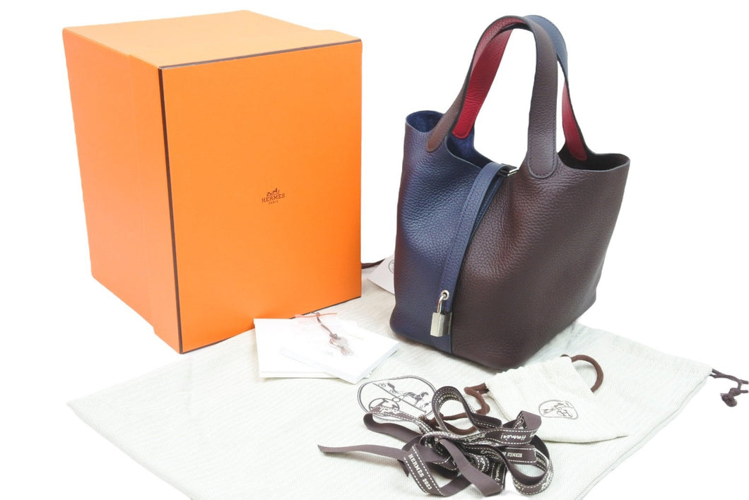 未使用品 HERMES エルメス ピコタンロックPMカザック ブルーニュイ ...