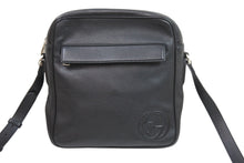 Load image into Gallery viewer, GUCCI グッチ ショルダーバッグ GGロゴ ブラック レザー 337084 シルバー金具 イタリア製 美品 中古 51715