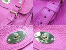 Load image into Gallery viewer, MULBERRY マルベリー Alexa ミニ サッチェル ハンドバッグ ピンク系 鞄 レザー ゴールド金具 RL6595736 良品 中古 51729