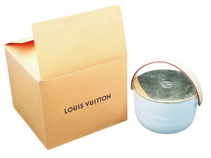 LOUIS VUITTON ルイヴィトン L'AIR DU JARDIN EN MAI キャンドル 香りのろうそく ホワイト ゴールド 220g 中古 51744