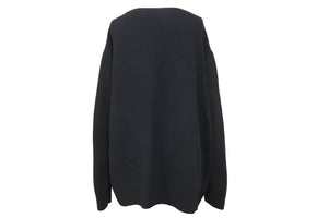 PRADA プラダ ニット セーター RN98339CA34767 カシミヤ バージンウール ブラック サイズ48 美品 中古 51757