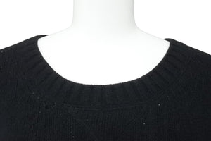 PRADA プラダ ニット セーター RN98339CA34767 カシミヤ バージンウール ブラック サイズ48 美品 中古 51757